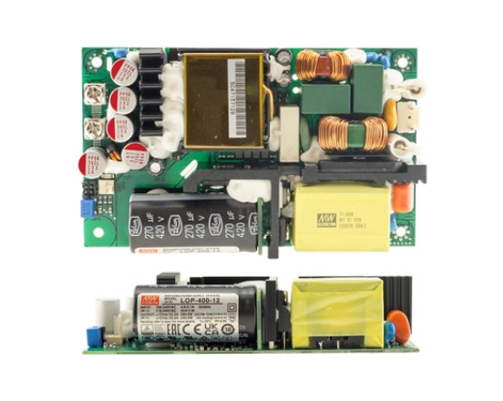LOP-400シリーズのPCB基板の上面および側面写真