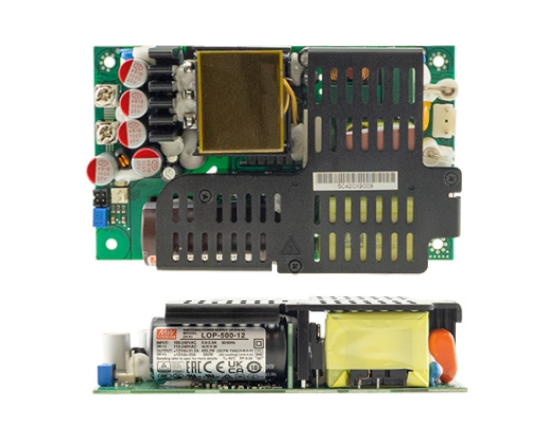 LOP-500シリーズのPCB基板の上面および側面写真