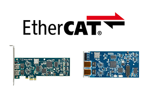EtherCAT®のロゴと製品の画像