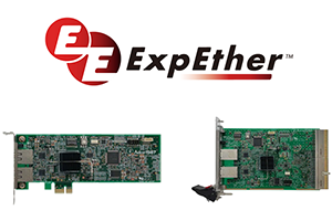 ExpEther™のロゴと製品の画像