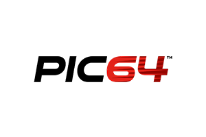 Microchip社の64bit PIC64 マイクロプロセッサのロゴ画像