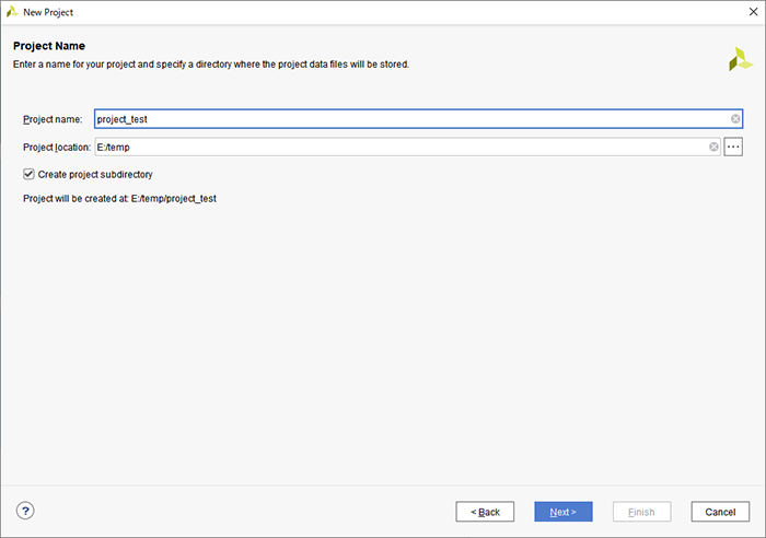 Project nameを入力し、Nextをクリックします