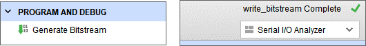Generate Bitstreamをクリックし、bitファイルを生成します
